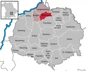 Poziția localității Wartenberg