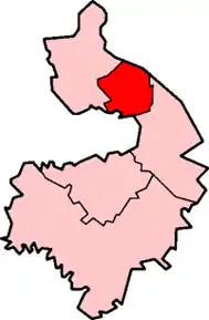 Poziția localității Nuneaton and Bedworth