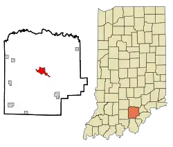 Location in the state of Indiana