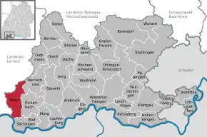 Poziția localității Wehr