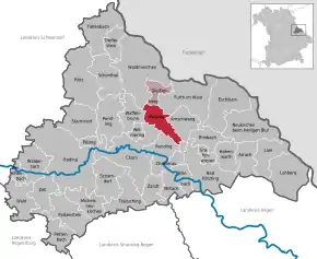 Poziția localității Weiding