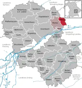 Poziția localității Weng