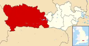 Poziția localității West Berkshire District