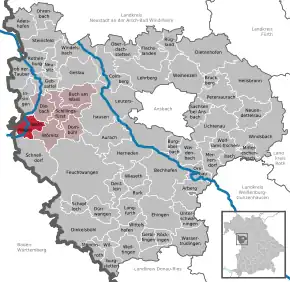 Poziția localității Wettringen