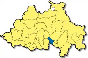 Poziția  Wettstetten pe harta districtului Eichstätt