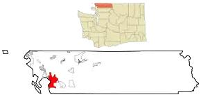 Poziția localității Bellingham