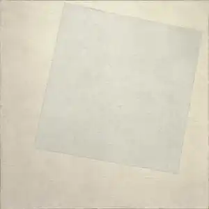 Alb pe alb, de Kazimir Malevici, 1917