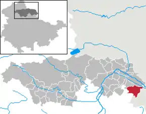 Poziția localității Wiehe