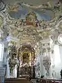 Biserica din Wies-Steingaden (interiorul)