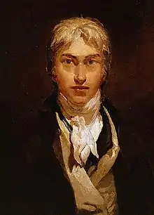 Reproducerea unui portret al lui Joseph Mallord William Turner.