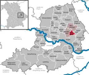 Poziția  Windberg pe harta districtului Straubing-Bogen