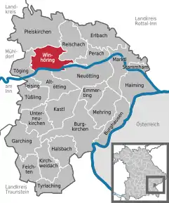 Poziția localității Winhöring