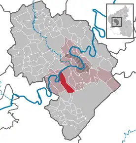 Poziția Wintrich pe harta districtului Bernkastel-Wittlich