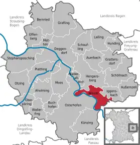 Poziția localității Winzer