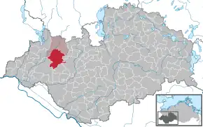 Poziția localității Wittenburg