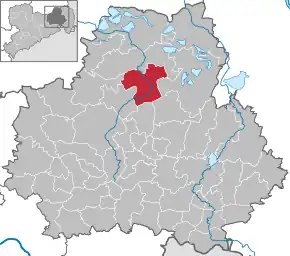 Poziția localității Wittichenau