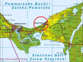 Poziția localității Międzyzdroje