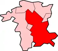 Poziția localității Wychavon