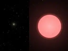 Steaua și simulare Celestia