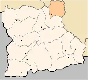 Poziția obștinii în cadrul regiunii Blagoevgrad