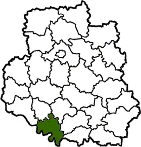 Poziția localității Iampol