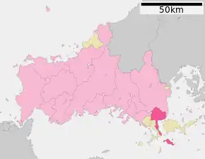 Poziția localității Yanai