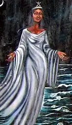 Pictură din New Orleans, reprezentând-o pe zeița Yemayà a mitologiei yoruba.