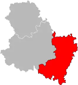 Arondismentul Avallon în cadrul departamentului Yonne