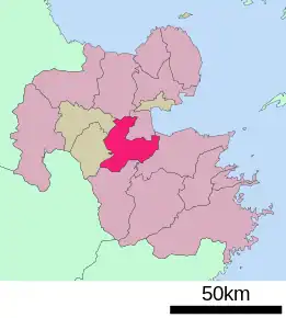 Poziția localității Yufu