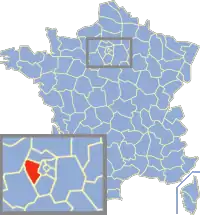 Poziția regiunii Yvelines