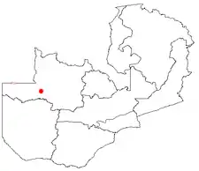 Poziția localității Kabompo