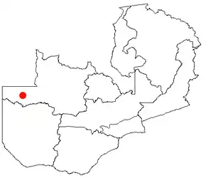 Poziția localității Zambezi