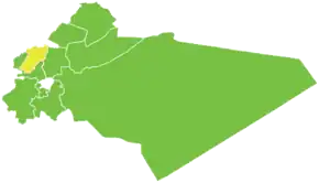 Poziția localității Districtul Al-Zabadani
