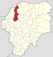Localizare în cadrul județului
