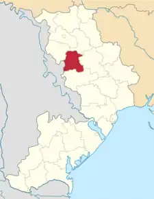 Poziția localității Zaharivka