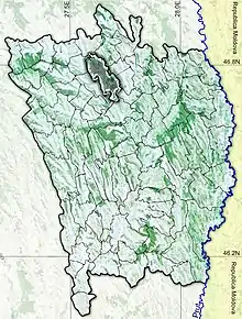 Amplasarea în cadrul județului