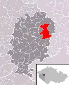 Poziția localității Zbiroh