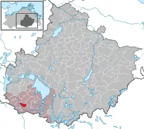 Poziția  Zepkow pe harta districtului Mecklenburgische Seenplatte