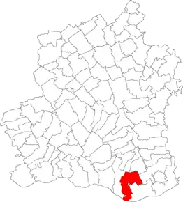 Poziția localității Zimnicea