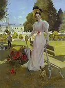 Portretul prințesei Zinaida N. Iusupova cu doi fii la Arhangelskoe (1894)