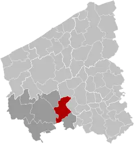 Zonnebeke în Provincia Flandra de Vest