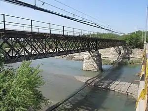 Pod pe linia 301 construit de Elie Radu peste Doftana