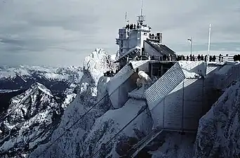 Eibsee-Seilbahn, stația Zugspitze, 1966