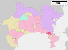 Poziția localității Zushi, Kanagawa