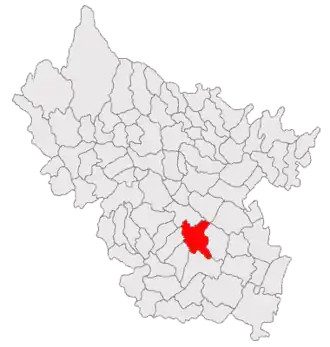 Poziția localității Țintești