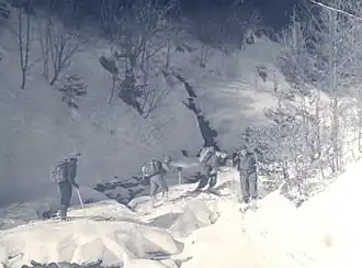 Excursie spre vârful Hovârla (ianuarie&nbsp;1958)