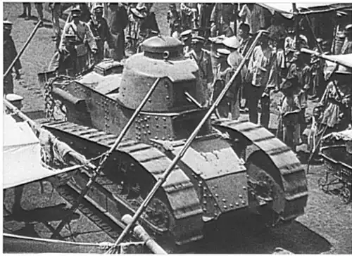 Tanc chinez în Manciuria, 1927.