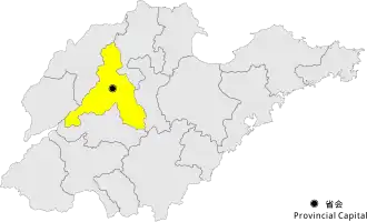 Poziția localității Jinan