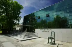 Teatrul de animație Zdrojowy - Intrarea din spate