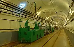 Cale ferată subterană electrificată la Schoenenbourg